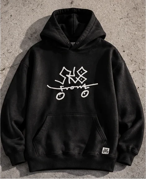 Czarna bluza SK8FRONT z logo